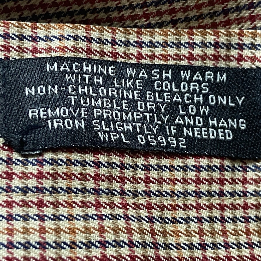 Jos. A.Bank Men's Medium Dress Shirt Houndstooth Preppy Officecore Quiet Luxury - Picture 9 of 10